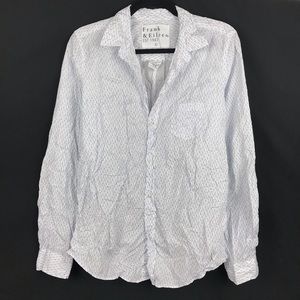 Frank & Eileen Barry Ditsy Crane Print Shirt L